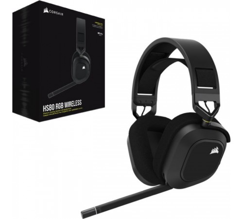 Наушники Corsair HS80 RGB Wireless Carbon (CA-9011235-EU) Наушники Corsair HS80 RGB Wireless Carbon (CA-9011235-EU)