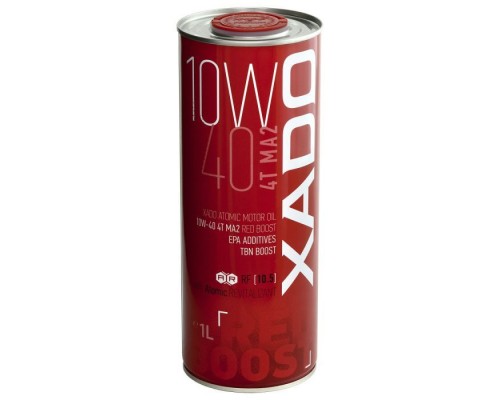 Моторна олива Xado 10W-40 4T MA2, Red Boost 1 л (ХА 26132) Моторна олива Xado 10W-40 4T MA2, Red Boost 1 л (ХА 26132)
