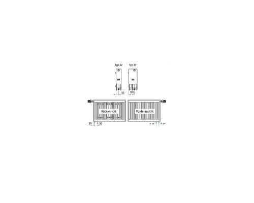 Радиатор отопления Kermi Profil-V, FTV, 22 тип, 200x600мм (FTV220200601RXK) Радиатор отопления Kermi Profil-V, FTV, 22 тип, 200x600мм (FTV220200601RXK)