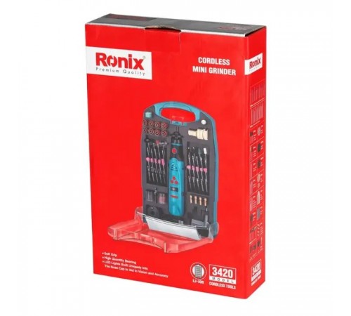 Гравер Ronix міні, акумуляторна, набір (3420) Гравер Ronix міні, акумуляторна, набір (3420)