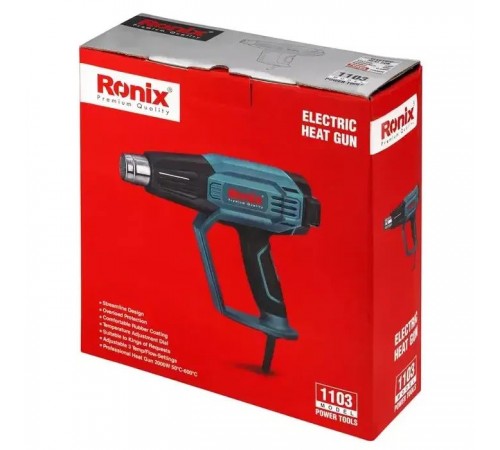 Будівельний фен Ronix 2000Вт (1103) Будівельний фен Ronix 2000Вт (1103)