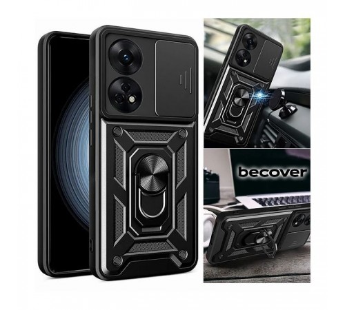 Чохол до мобільного телефона BeCover Military Oppo Reno8 T Black (710023)