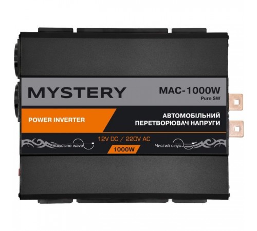 Автомобильный инвертор Mystery MAC-1000W PURE SW Автомобильный инвертор Mystery MAC-1000W PURE SW