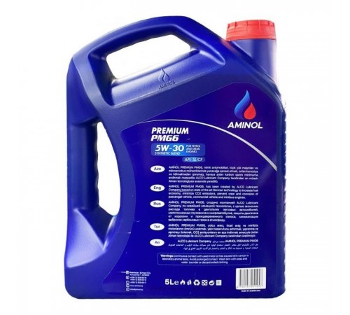 Моторна олива Aminol Premium PMG6 5W30 5л (AM161770)