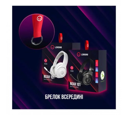 Навушники Lorgar Noah 101 Gaming 3.5 мм White (LRG-GHS101W)