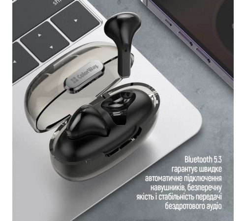 Наушники ColorWay Slim TWS-2 Earbuds Black (CW-TWS2BK) Наушники ColorWay Slim TWS-2 Earbuds Black (CW-TWS2BK)