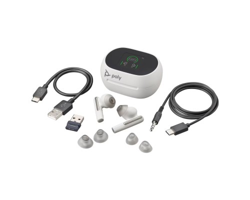 Навушники Poly Voyager Free 60+ Earbuds + BT700A + TSCHC White (7Y8G5AA) Навушники Poly Voyager Free 60+ Earbuds + BT700A + TSCHC White (7Y8G5AA)