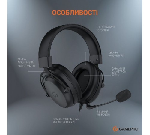 Наушники GamePro HS1050 Black (HS1050) Наушники GamePro HS1050 Black (HS1050)