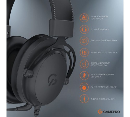 Наушники GamePro HS1050 Black (HS1050) Наушники GamePro HS1050 Black (HS1050)