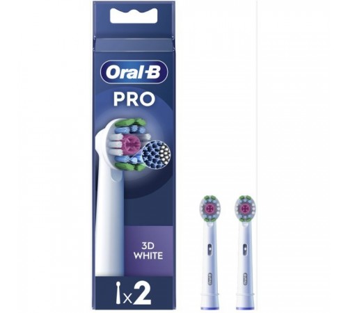Насадка для зубной щетки Oral-B Pro 3D White, 2 шт (8006540847183) Насадка для зубной щетки Oral-B Pro 3D White, 2 шт (8006540847183)