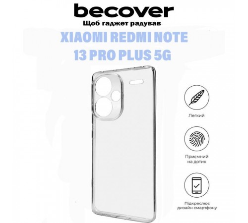 Чохол до мобільного телефона BeCover Xiaomi Redmi Note 13 Pro Plus 5G Transparancy (710918) Чохол до мобільного телефона BeCover Xiaomi Redmi Note 13 Pro Plus 5G Transparancy (710918)