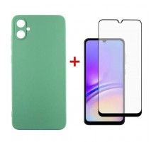 Чехол для мобильного телефона Dengos Kit для Samsung Galaxy A05 (A055) case + glass (Mint) (DG-KM-08)