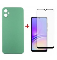 Чехол для мобильного телефона Dengos Kit для Samsung Galaxy A05 (A055) case + glass (Mint) (DG-KM-08)