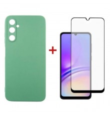 Чохол до мобільного телефона Dengos Kit for Samsung Galaxy A05s (A057) case + glass (Mint) (DG-KM-10)