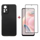 Чохол до мобільного телефона Dengos Kit for Xiaomi Redmi Note 12s case + glass (Black) (DG-KM-45)