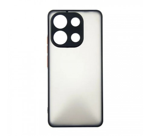 Чехол для мобильного телефона Dengos Kit for Xiaomi Redmi Note 13 4G case + glass (Black) (DG-KM-66)