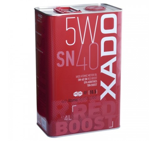Моторна олива Xado Atomic Oil 5W-40 SN RED BOOST 4л (ХА 26269) Моторна олива Xado Atomic Oil 5W-40 SN RED BOOST 4л (ХА 26269)