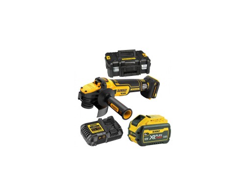 Шліфувальна машина DeWALT 18В XR Li-lon 6Ah, 125 мм, 3000-9000об/хв (DCG409VST1) Шліфувальна машина DeWALT 18В XR Li-lon 6Ah, 125 мм, 3000-9000об/хв (DCG409VST1)