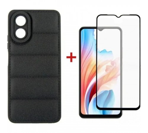 Чохол до мобільного телефона Dengos OPPO A18/A38 Case + Glass (Black) (DG-KM-70) Чохол до мобільного телефона Dengos OPPO A18/A38 Case + Glass (Black) (DG-KM-70)