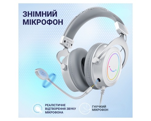 Навушники Fifine H3 RGB White (H3W)