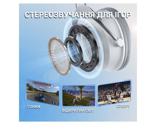 Навушники Fifine H3 RGB White (H3W)