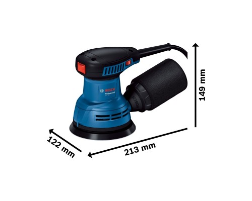 Шліфувальна машина Bosch GEX 125-1 AE 250Вт, 125 мм, 7500-12000об/хв (0.601.3A8.020)