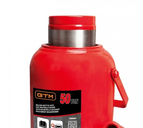 Домкрат GTM гидравлический бутылочный 50т (280-450мм) (TH95004) Домкрат GTM гидравлический бутылочный 50т (280-450мм) (TH95004)