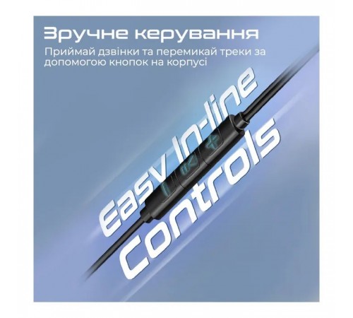 Навушники Promate LumiBuds-C Black (lumibuds-c.black)