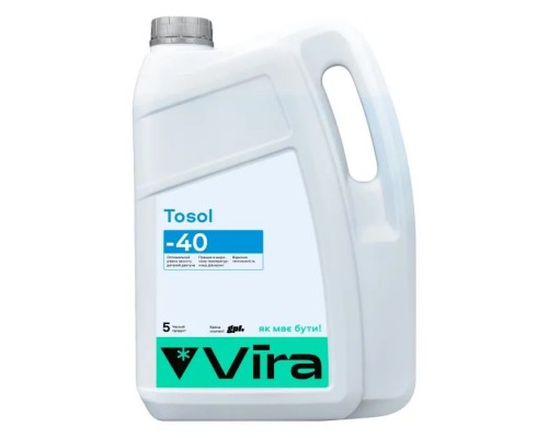 Тосол VIRA -40 °C синя 5 кг (VI0012) Тосол VIRA -40 °C синя 5 кг (VI0012)