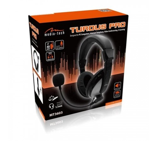 Наушники Media-Tech Turdus Pro Black (MT3603) Наушники Media-Tech Turdus Pro Black (MT3603)