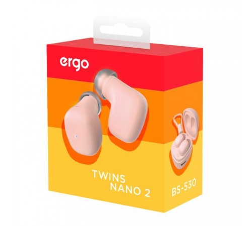 Наушники Ergo BS-530 Twins Nano 2 Pink (BS-530P) Наушники Ergo BS-530 Twins Nano 2 Pink (BS-530P)