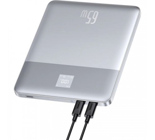 Батарея универсальная Baseus Blade2 Ultra 12000mAh 65W, Galaxy Silver (P10063800S12-00/PPBLD2-65) Батарея универсальная Baseus Blade2 Ultra 12000mAh 65W, Galaxy Silver (P10063800S12-00/PPBLD2-65)