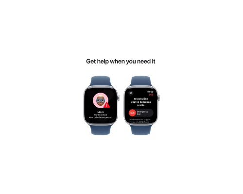 Смарт-годинник Apple Watch Series 10 GPS 46mm Silver Aluminium Case with Denim Sport Band - S/M (MWWL3QH/A) Смарт-годинник Apple Watch Series 10 GPS 46mm Silver Aluminium Case with Denim Sport Band - S/M (MWWL3QH/A)