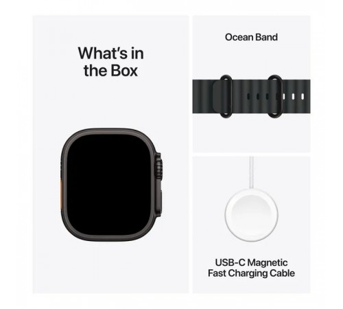 Смарт-годинник Apple Watch Ultra 2 2024 GPS + Cellular 49mm Black Titanium Case with Black Ocean Band (MX4P3UL/A) Смарт-годинник Apple Watch Ultra 2 2024 GPS + Cellular 49mm Black Titanium Case with Black Ocean Band (MX4P3UL/A)