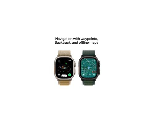 Смарт-годинник Apple Watch Ultra 2 2024 GPS + Cellular 49mm Black Titanium Case with Dark Green Alpine Loop - Medium (MX4R3UL/A) Смарт-годинник Apple Watch Ultra 2 2024 GPS + Cellular 49mm Black Titanium Case with Dark Green Alpine Loop - Medium (MX4R3UL/A)