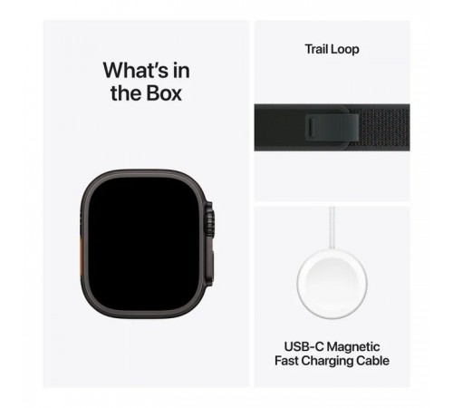 Смарт-годинник Apple Watch Ultra 2 2024 GPS + Cellular 49mm Black Titanium Case with Black Trail Loop - S/M (MX4U3UL/A) Смарт-годинник Apple Watch Ultra 2 2024 GPS + Cellular 49mm Black Titanium Case with Black Trail Loop - S/M (MX4U3UL/A)