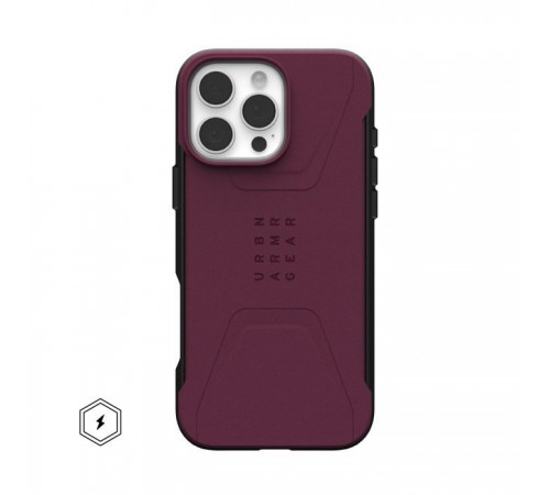 Чохол до мобільного телефона UAG iPhone 16 Pro Max Civilian Magsafe Bordeaux (114445119049) Чохол до мобільного телефона UAG iPhone 16 Pro Max Civilian Magsafe Bordeaux (114445119049)