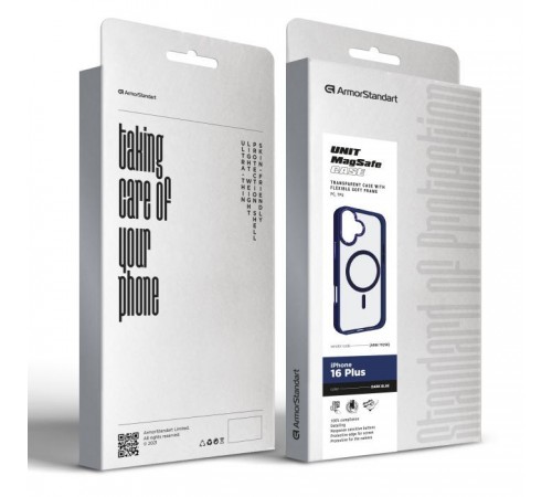 Чохол до мобільного телефона Armorstandart Unit MagSafe Apple iPhone 16 Plus Dark Blue (ARM79290) Чохол до мобільного телефона Armorstandart Unit MagSafe Apple iPhone 16 Plus Dark Blue (ARM79290)