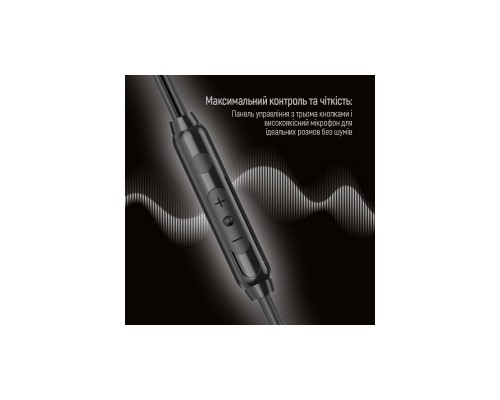 Навушники ColorWay 3.5 mm Wired Earphone UrbanBeat Black (CW-WD03BK)