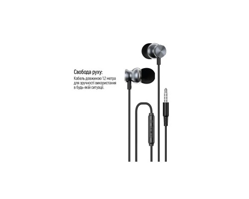 Навушники ColorWay 3.5 mm Wired Earphone UrbanBeat Black (CW-WD03BK)