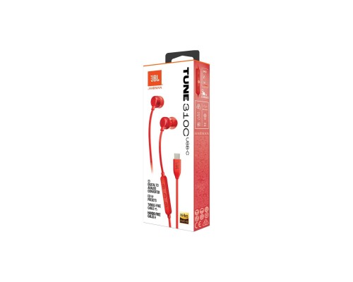 Наушники JBL Tune 310C USB-C Red (JBLT310CRED) Наушники JBL Tune 310C USB-C Red (JBLT310CRED)