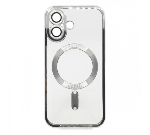 Чохол до мобільного телефона BeCover TPU Chrome Case (MagSafe) для Apple iPhone 16 Plus Silver (712078) Чохол до мобільного телефона BeCover TPU Chrome Case (MagSafe) для Apple iPhone 16 Plus Silver (712078)