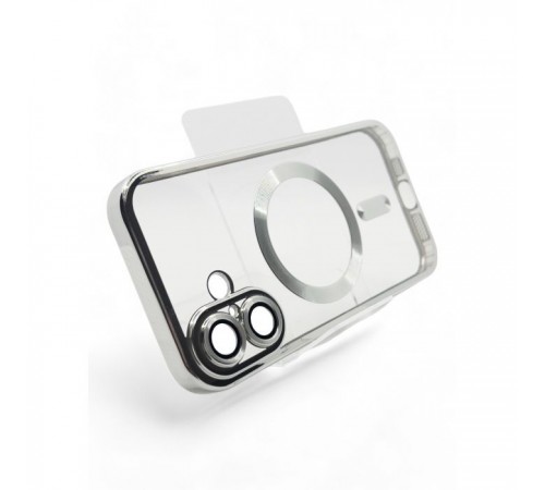 Чохол до мобільного телефона BeCover TPU Chrome Case (MagSafe) для Apple iPhone 16 Plus Silver (712078) Чохол до мобільного телефона BeCover TPU Chrome Case (MagSafe) для Apple iPhone 16 Plus Silver (712078)