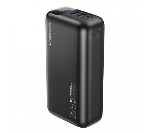 Батарея универсальная XO 30000mAh, PD/20W, QC/22.5W, black (PR200_Black) Батарея универсальная XO 30000mAh, PD/20W, QC/22.5W, black (PR200_Black)