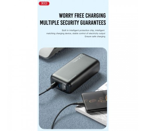 Батарея универсальная XO 30000mAh, PD/20W, QC/22.5W, black (PR200_Black) Батарея универсальная XO 30000mAh, PD/20W, QC/22.5W, black (PR200_Black)