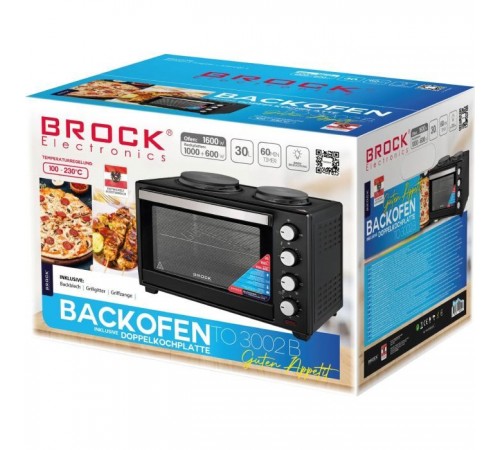 Електропіч Brock TO 3002 B Електропіч Brock TO 3002 B