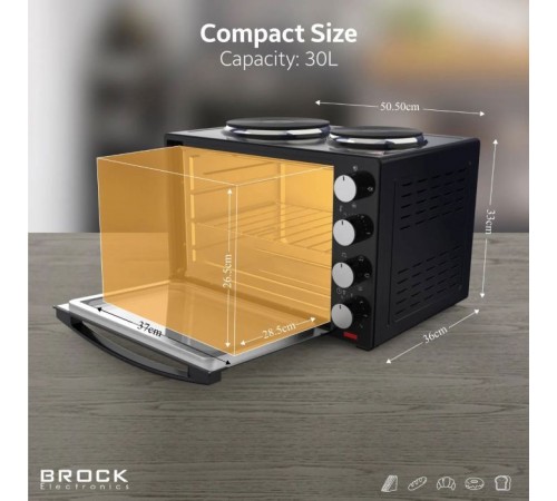 Електропіч Brock TO 3002 B Електропіч Brock TO 3002 B