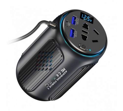 Автомобільний інвертор 12V/220V Force1 150W, PD20W Aspiring (FC.150) Автомобільний інвертор 12V/220V Force1 150W, PD20W Aspiring (FC.150)