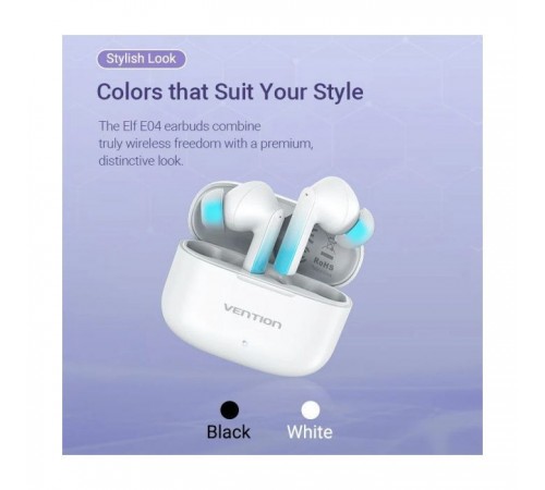 Навушники Vention Elf Earbuds E04 White (NBIW0)