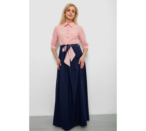 Сукня жіноча софт, колір персиково-синій, 230R79-12